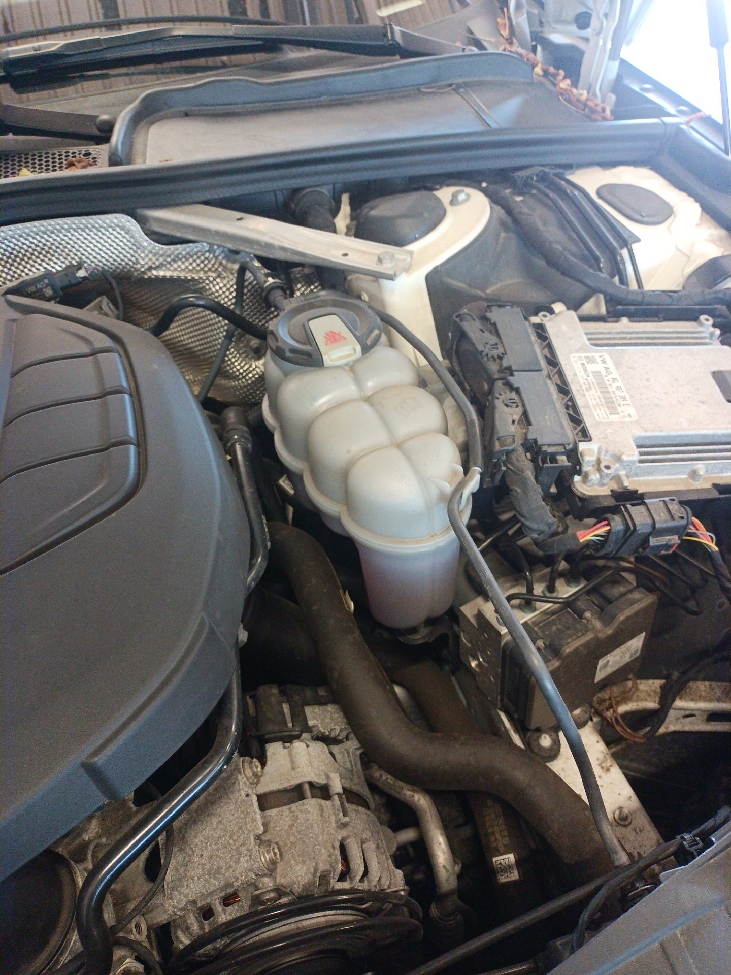 Poziom płynu chłodniczego - AUDI A4 B9