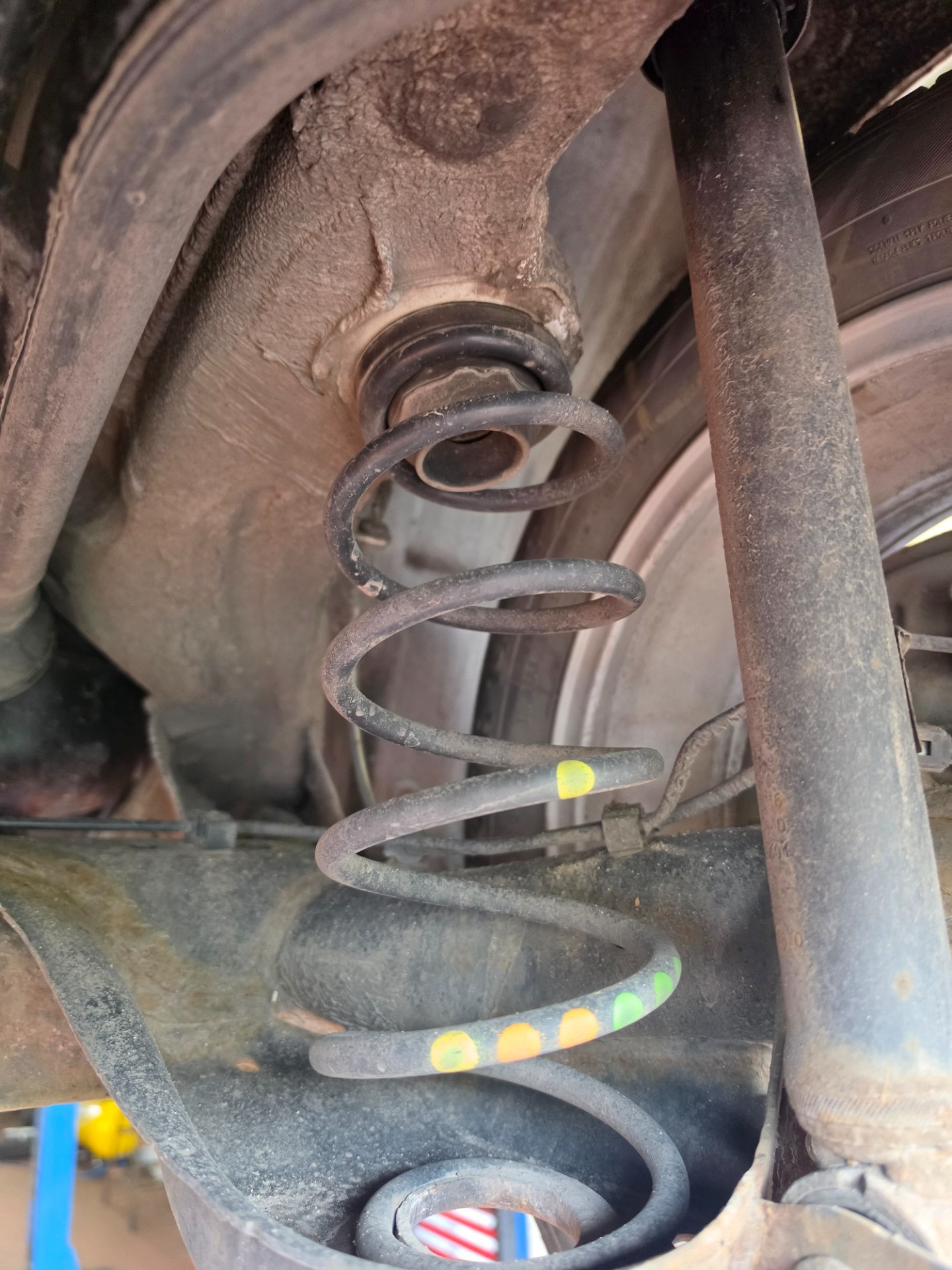 Stan sprężyn na tylnej osi - VW UP!