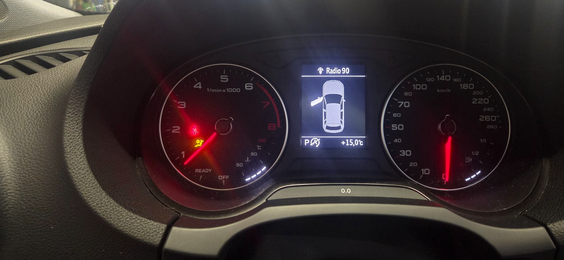 Wskazania deski rozdzielczej - AUDI A3 Sportback