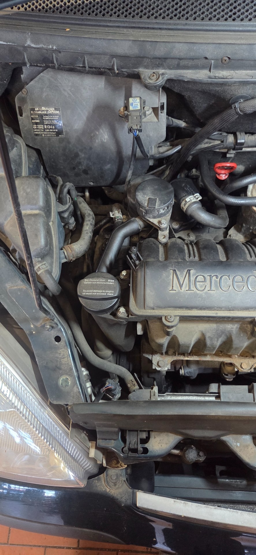 Informacja o wymianie rozrządu - MERCEDES-BENZ KLASA A