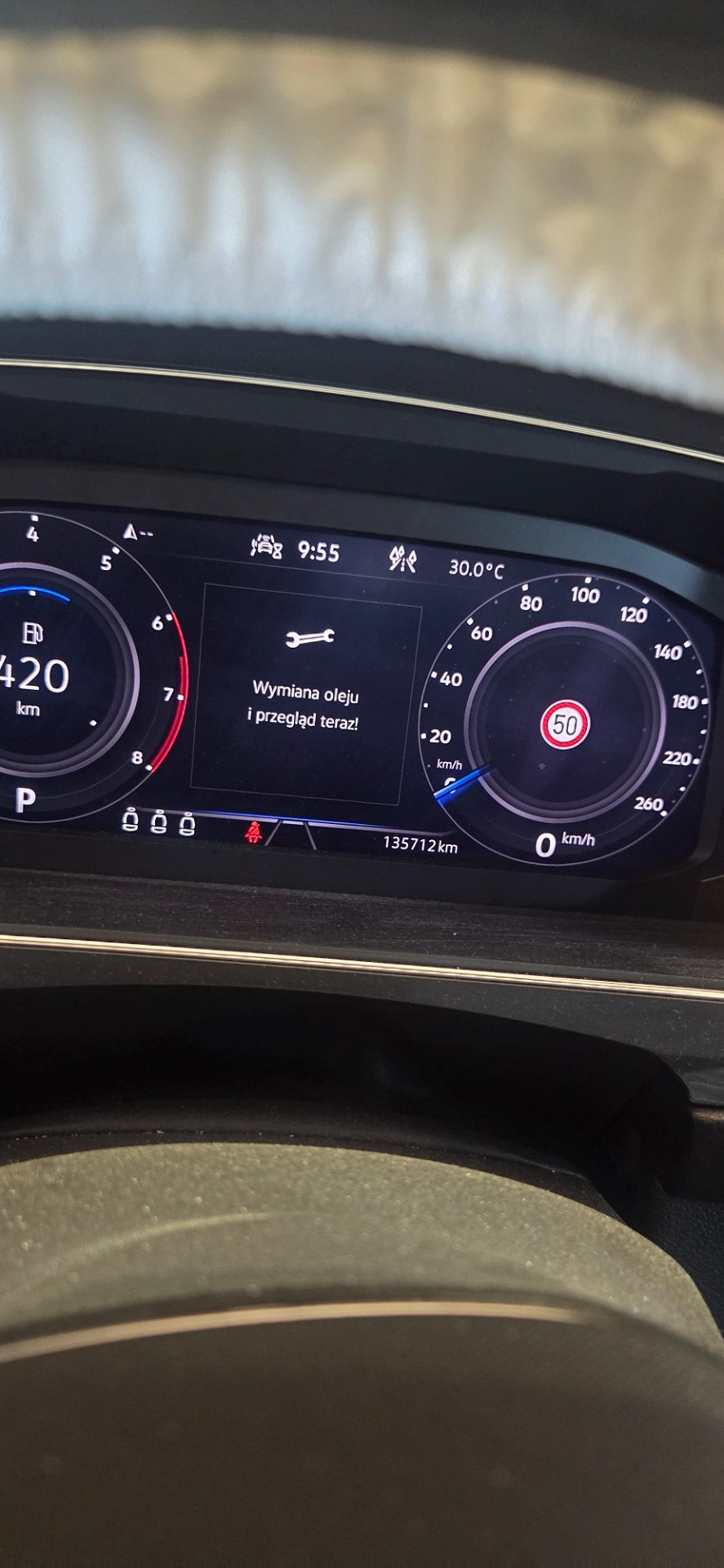 Wskazania deski rozdzielczej - VW TIGUAN ALLSPACE