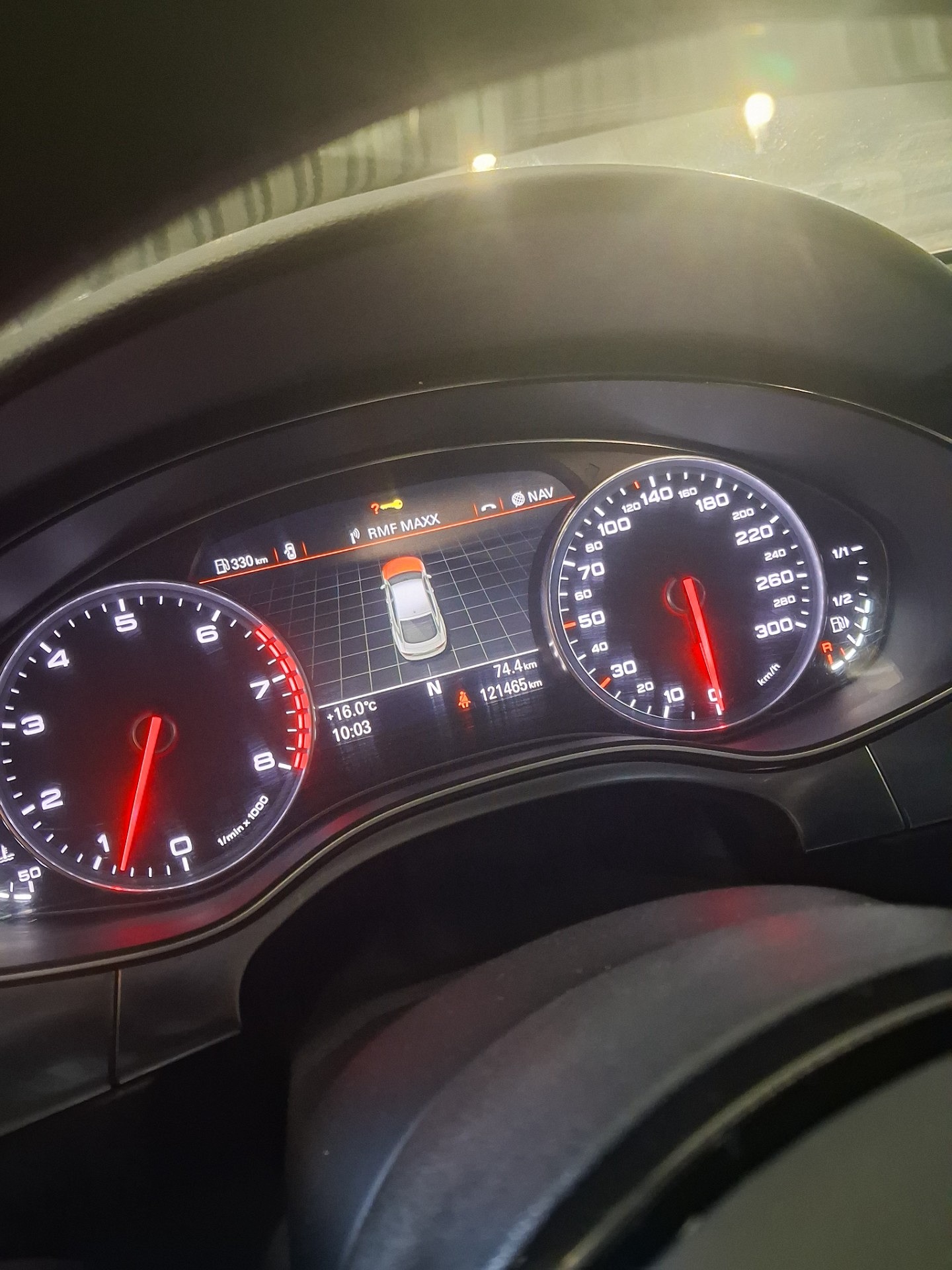 Wskazania deski rozdzielczej - AUDI A7 Sportback