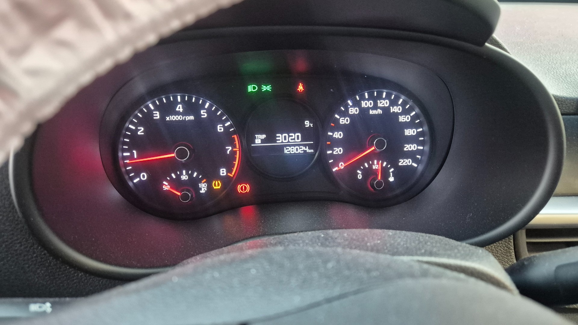 Komunikaty na desce rozdzielczej - KIA PICANTO uzupelnic