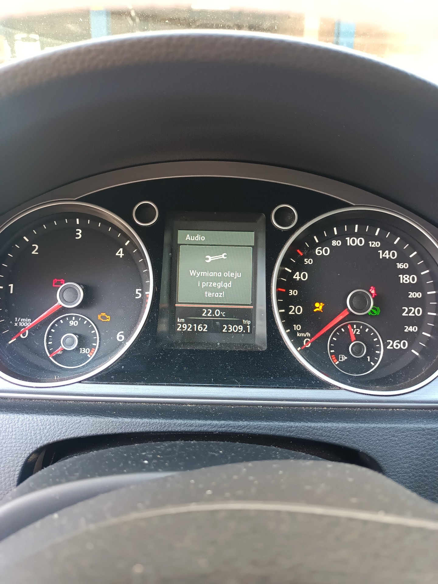 Komunikaty na desce rozdzielczej - VW PASSAT B6 Variant