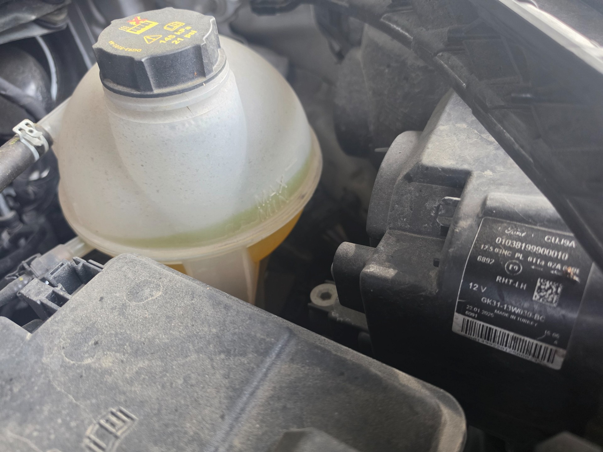 Poziom płynu chłodniczego - FORD TRANSIT V363 Furgon