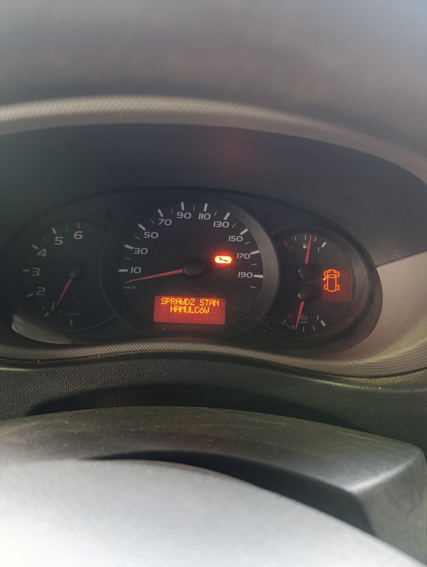 Wskazania deski rozdzielczej - RENAULT MASTER III Platforma / podwozie