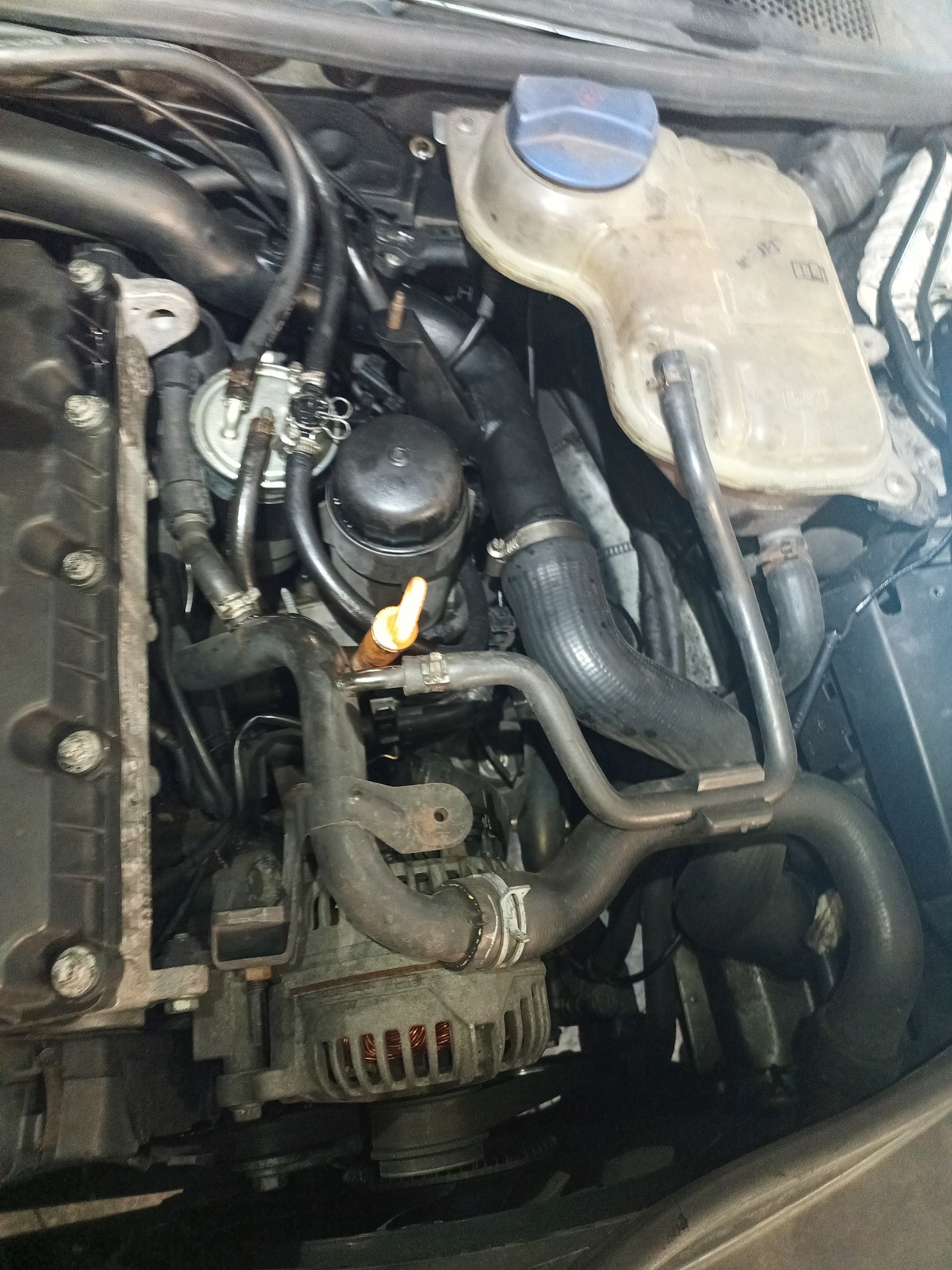 Informacja o wymianie oleju - VW PASSAT